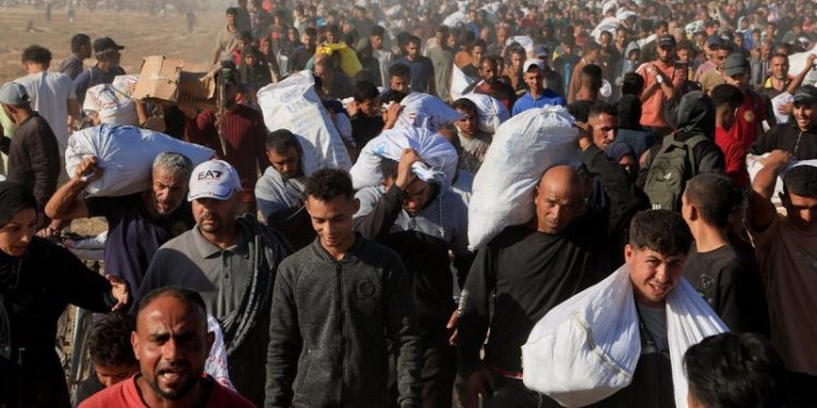 People in Gaza are thanking Trump for aid, leader of US-backed group says