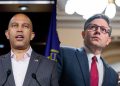 Mike Johnson fires back at Hakeem Jeffries’ ‘desperate’ call for televised shutdown debate